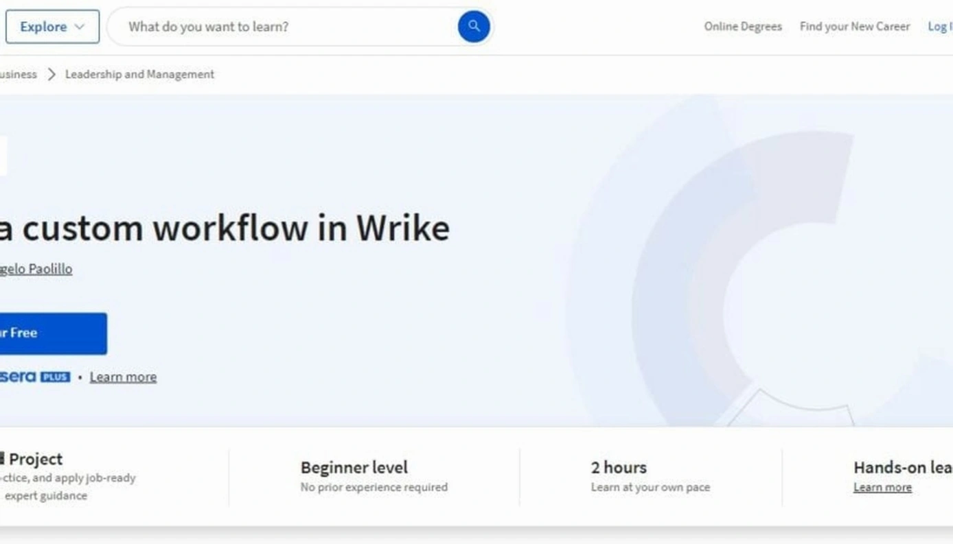 Workflow management training course